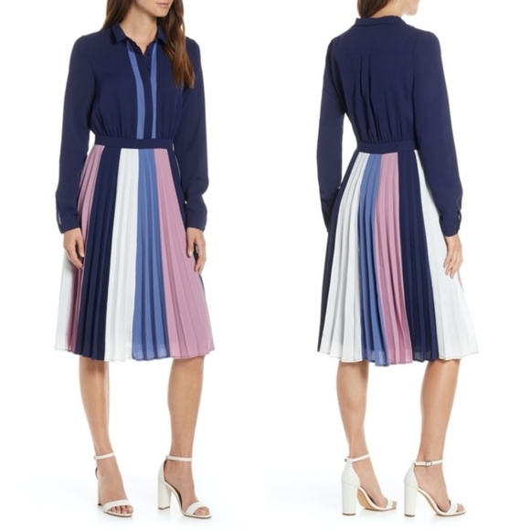 1901 Dresses & Skirts - 1901 Colorblock Midi Dress